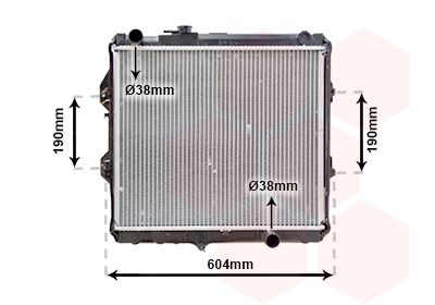 VAN WEZEL Radiaator,mootorijahutus 53002642